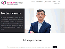 Tablet Screenshot of institutohipnosis.com